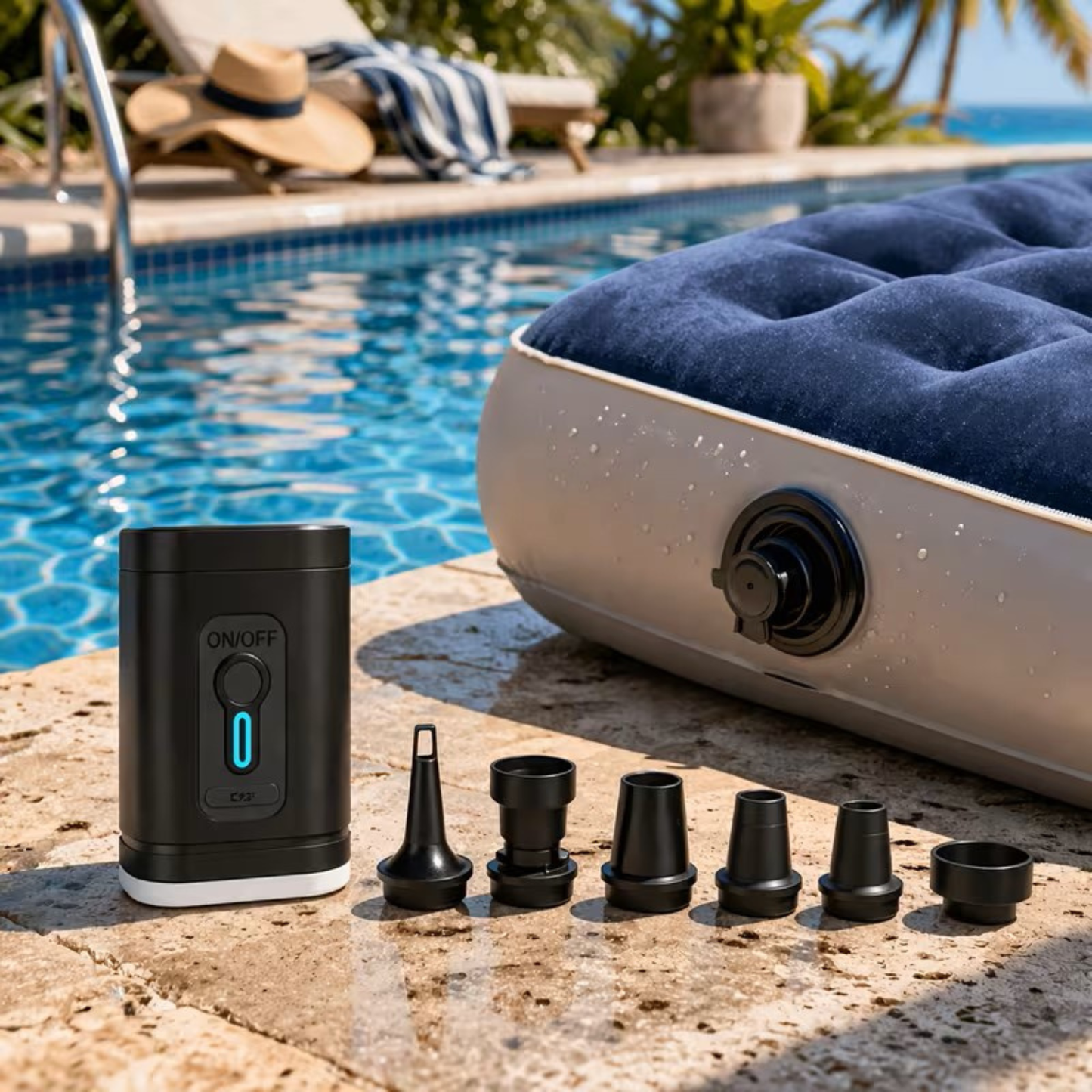 2-in-1 Portable Electric Tyre Air Pump