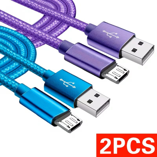 2-Pack Micro USB Fast Charging Cable