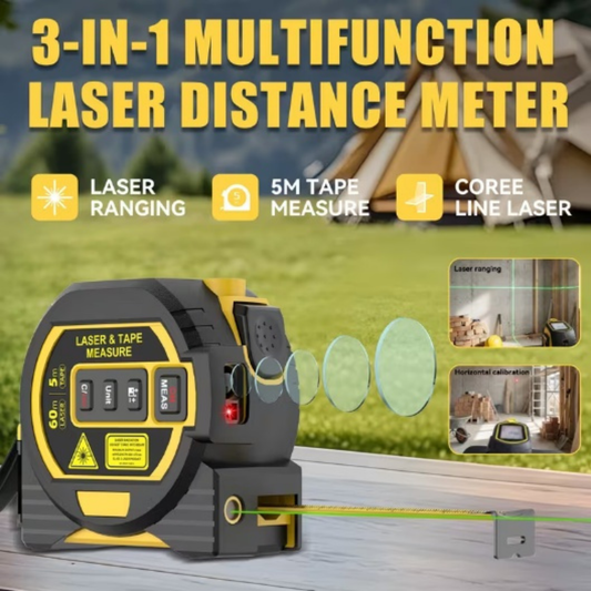 3-in-1 Laser Tape Measure