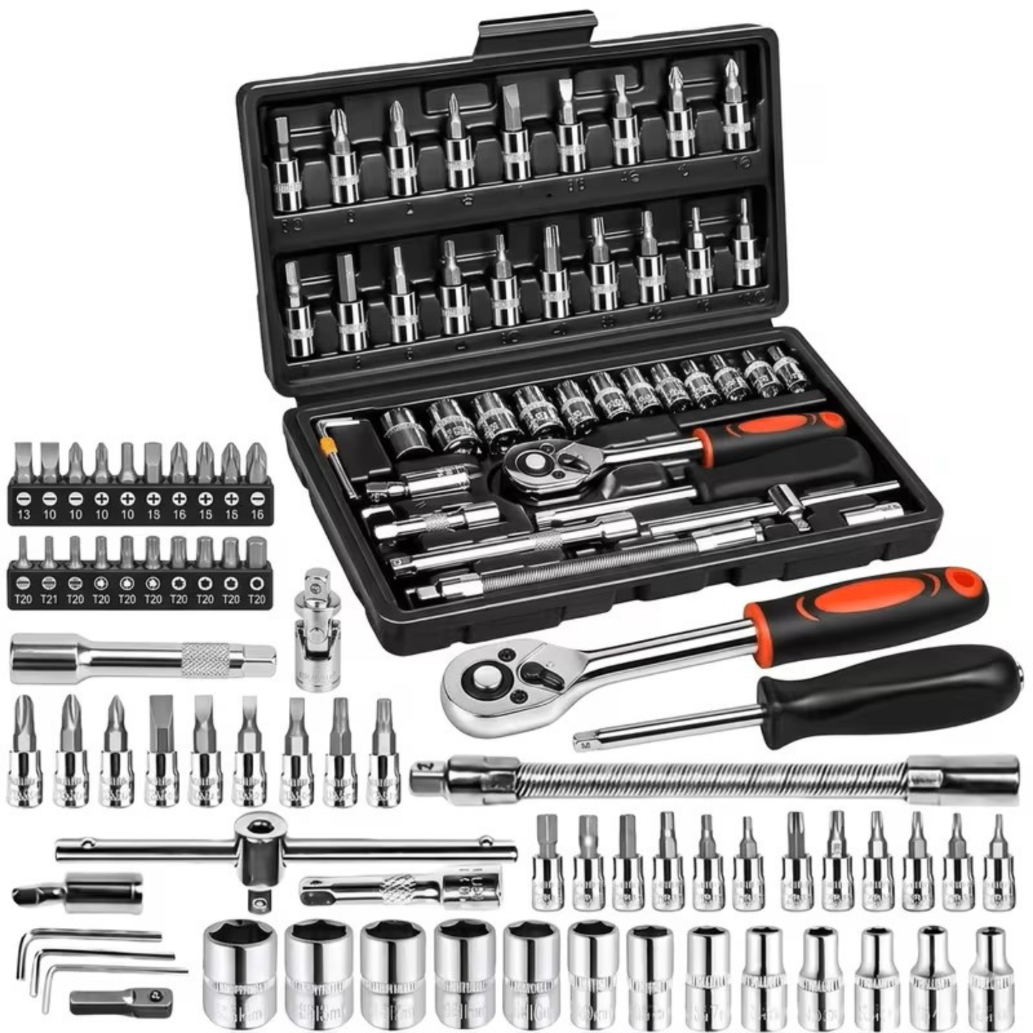 46-Piece Home & Automotive Toolkit