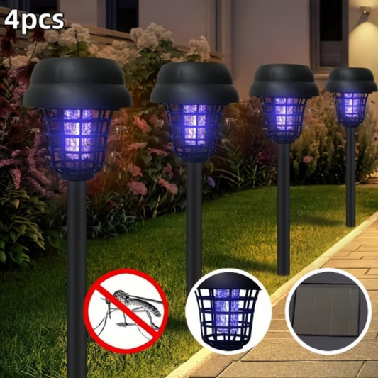 4-Pack Solar Mosquito Repellent Garden Light