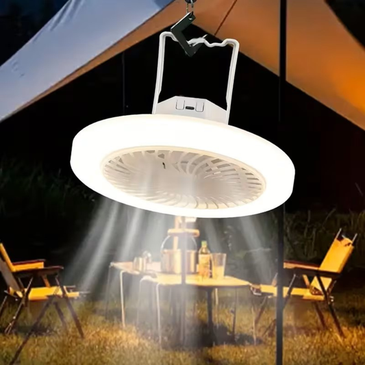 Portable Camping Tent Fan Light