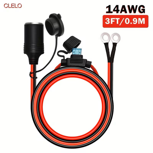 12V/24V Car Plug Socket with 15A Fuse