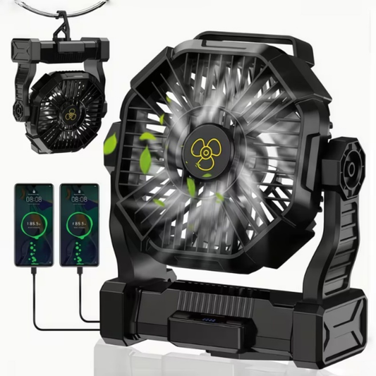3-in-1 Portable Power Bank & Camping Fan