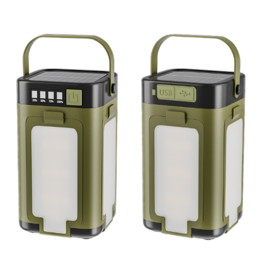 Portable Solar Camping Light & Power Bank