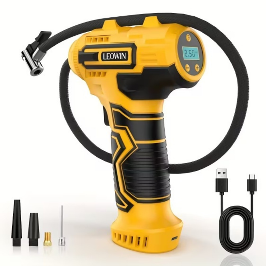 Portable Tyre Air Compressor with Digital Gauge